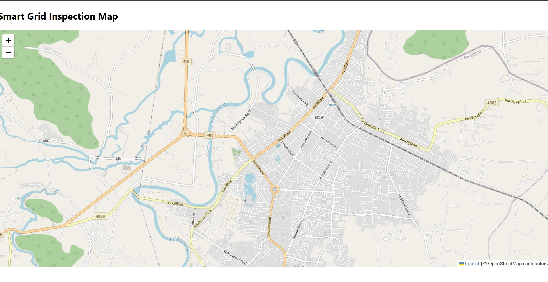 Smart Grid AI inspection dashboard